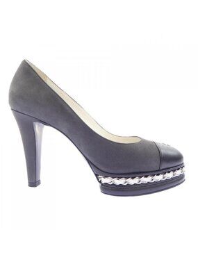 Chanel Pumps Heel Gray